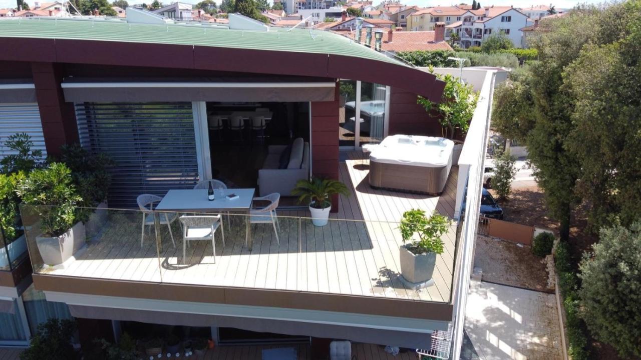 The Q Superior - A Penthouse With Jacuzzi And Sauna Rovinj Exterior foto